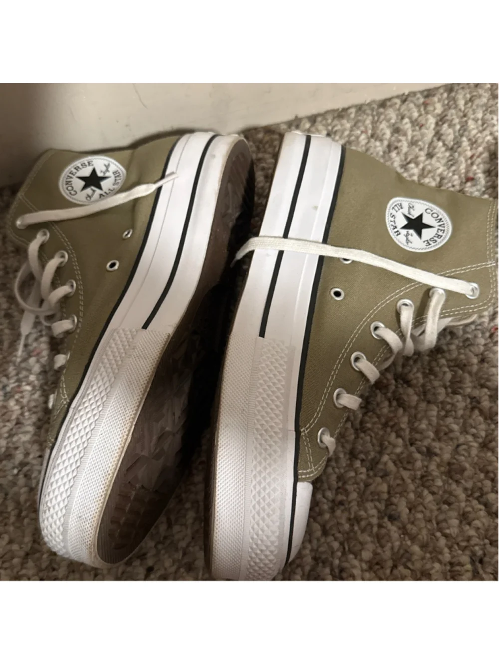 Converse Chuck Taylor All Star Lift Platform In Mossy Sloth Green- Size 10